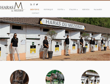 Tablet Screenshot of haras-mezeray.com